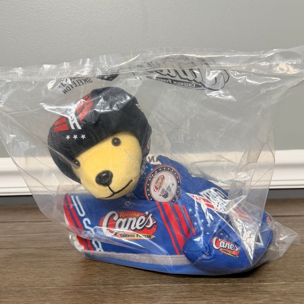 Raising Canes Bobsled Cane Plush‎ Puppy Limited Edition USA Bobsled Skeleton New